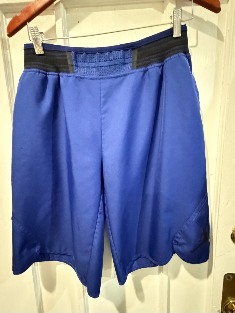 Jordan Men's Athletic Royal Blue Shorts with Black Waistband